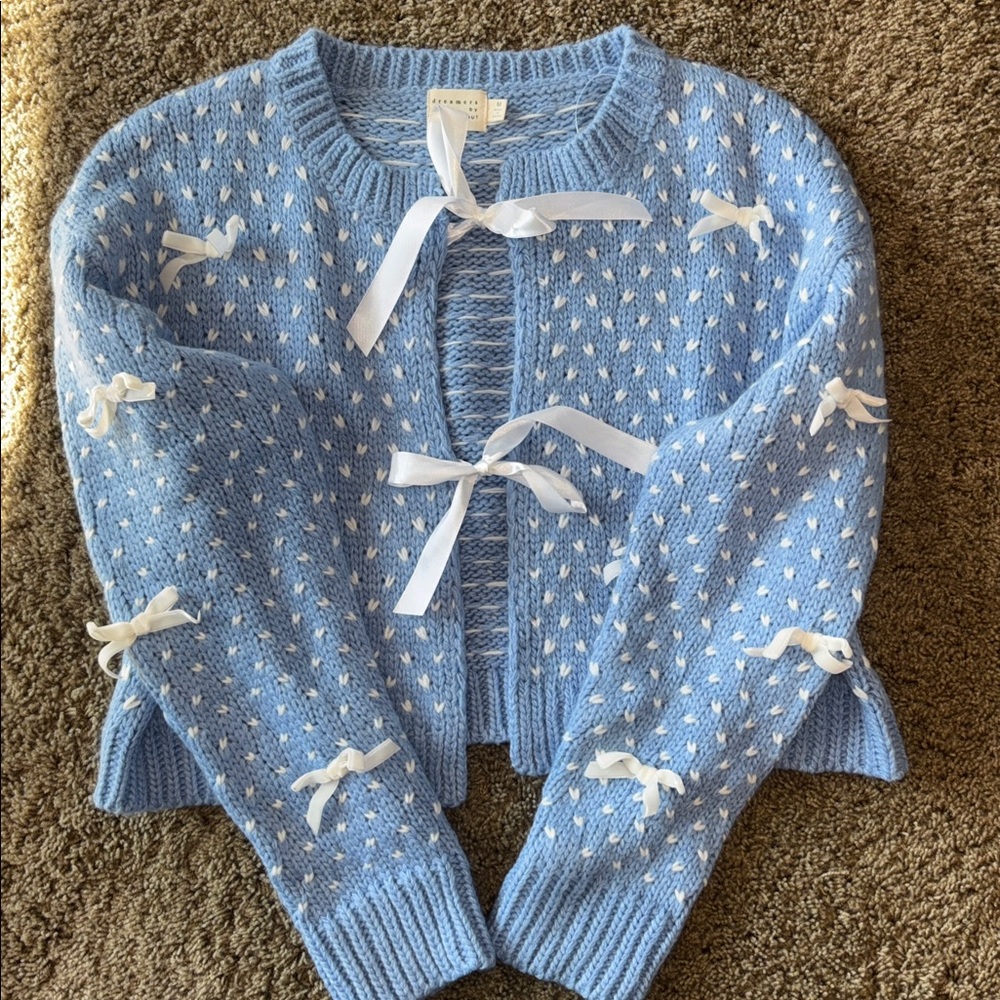 Bow Cardigan Sweater